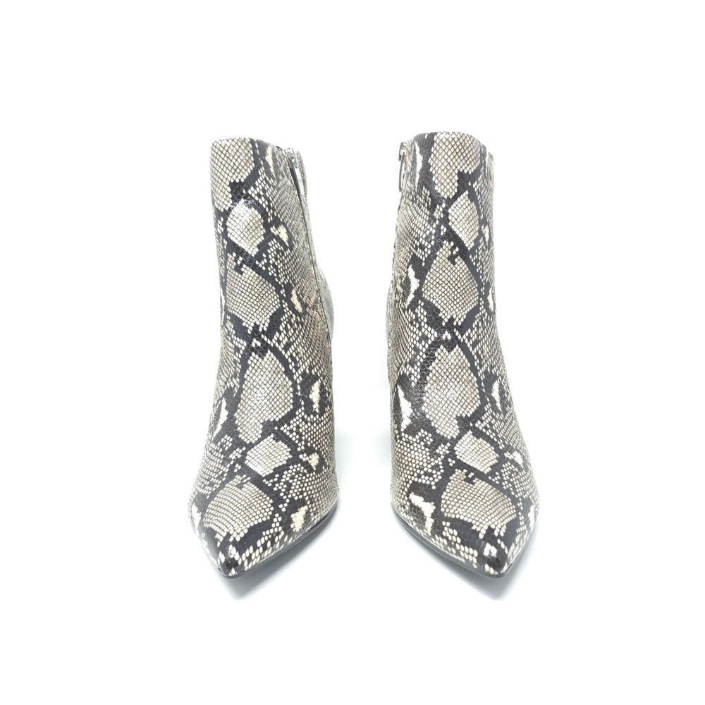 New Marc Fisher Greneda2 Snakeskin Leather Pointed Toe Ankle Boots - Picture 3 of 10